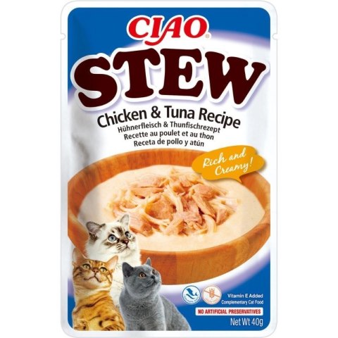 INABA CIAO Potrawka z kurczaka i tuńczyka 40g INABA INABA CIAO Potrawka z kurczaka i tuńczyka 40g INABA