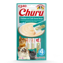 INABA Churu Kurczak z krabem - przysmak dla kota - 4x14 g INABA
