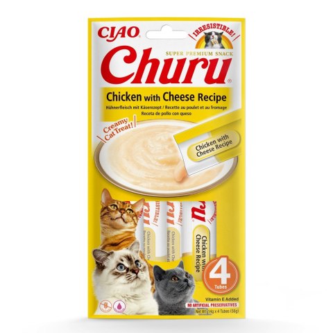 INABA Churu Kurczak z serem - przysmak dla kota - 4x14 g INABA INABA Churu Kurczak z serem - przysmak dla kota - 4x14 g INABA