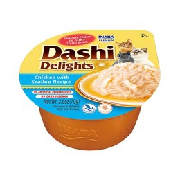 INABA DASHI DELIGHTS Kurczak Przegrzebki 70g bulion dla kota INABA