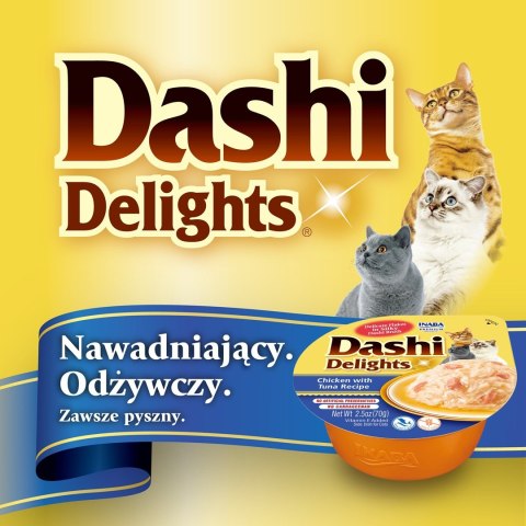 INABA DASHI DELIGHTS Kurczak Tuńczyk&Łosoś 70g bulion dla kota INABA INABA DASHI DELIGHTS Kurczak Tuńczyk&Łosoś 70g bulion dla kota INABA
