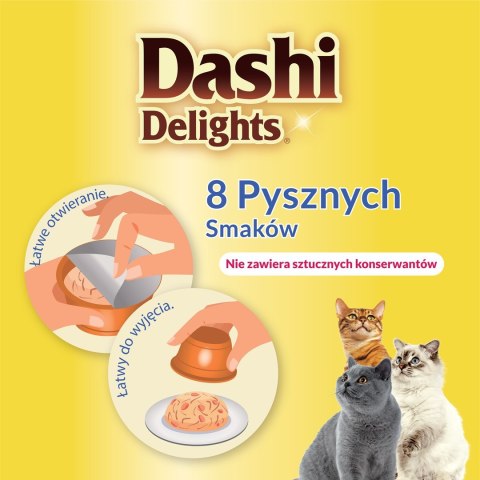 INABA DASHI DELIGHTS Kurczak z Serem 70g bulion dla kota INABA INABA DASHI DELIGHTS Kurczak z Serem 70g bulion dla kota INABA