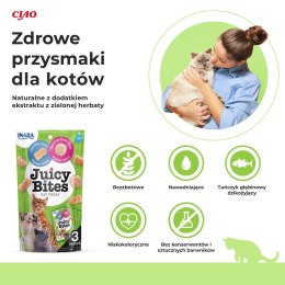 INABA Juicy Bites O smaku domowego bulionu i kalmara - przysmak dla kota - 3x11,3 g INABA