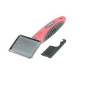KERBL Szczotka dla kota z miękkimi delikatnymi ząbkami, z grzebieniem w zestawie, 16 x 6 cm KERBL