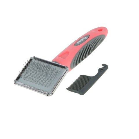 KERBL Szczotka dla kota z miękkimi delikatnymi ząbkami, z grzebieniem w zestawie, 16 x 6 cm KERBL KERBL Szczotka dla kota z miękkimi delikatnymi ząbkami, z grzebieniem w zestawie, 16 x 6 cm KERBL