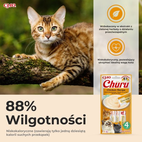 Przysmak CHURU z kurczakiem dla kota 4x14g INABA Przysmak CHURU z kurczakiem dla kota 4x14g INABA