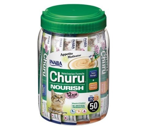 Przysmak Inaba CHURU NOURISH Tuńczyk i kurczak dla kota 50x14g INABA Przysmak Inaba CHURU NOURISH Tuńczyk i kurczak dla kota 50x14g INABA