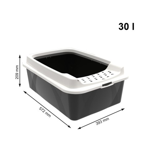 Rotho Kuweta BONNIE Eco black dla kota Rotho Rotho Kuweta BONNIE Eco black dla kota Rotho