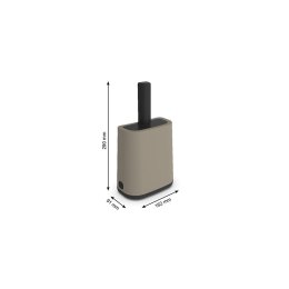 Rotho Łopatka z podstawką +worki 16x8cm cappuccino Rotho