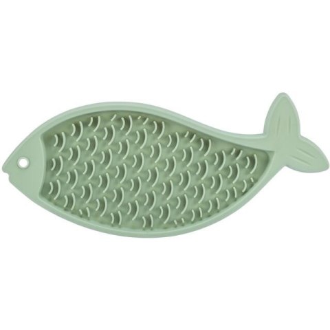 Taca na przysmaki Lick'n'Snack, dla kota, w kształcie ryby, petrol, silikon, 28 cm, Taca na przysmaki Lick'n'Snack, dla kota, w kształcie ryby, petrol, silikon, 28 cm,