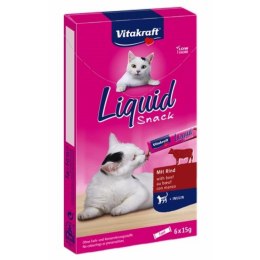 VITAKRAFT CAT LIQUID SNACK wołowina/inulina dla kota 6szt Vitakraft