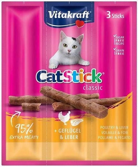 VITAKRAFT CAT STICK MINI drób-wątróbka dla kota 3szt Vitakraft VITAKRAFT CAT STICK MINI drób-wątróbka dla kota 3szt Vitakraft
