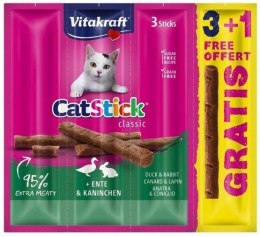 VITAKRAFT CAT STICK MINI królik/kaczka 3+1 szt Vitakraft