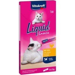 VITAKRAFT Cat Liquid Snack - przysmak dla kota w płynie: kurczak, tauryna 6 szt. Vitakraft