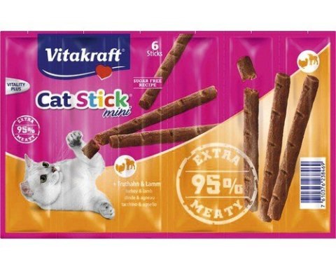 VITAKRAFT Cat Stick Mini - przysmak dla kota smak: indyk/jagnięcina 6 szt. Vitakraft VITAKRAFT Cat Stick Mini - przysmak dla kota smak: indyk/jagnięcina 6 szt. Vitakraft
