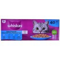 WHISKAS Rybne przysmaki w galaretce - mokra karma dla kota - 40x85 g Whiskas