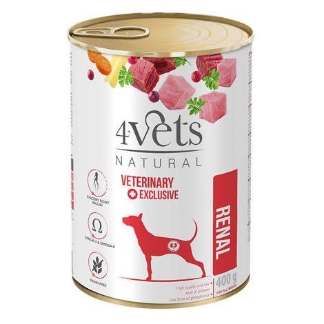 4VETS NATURAL - Renal New Dog 400g 4vets 4VETS NATURAL - Renal New Dog 400g 4vets