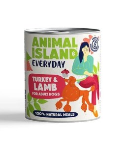 ANIMAL ISLAND Indyk i jagnięcina - Karma mokra dla psów - 800g ANIMAL ISLAND