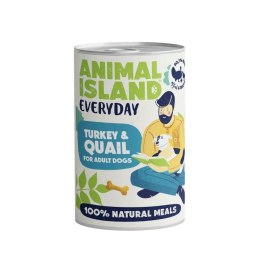 ANIMAL ISLAND Indyk i przepiórka - Karma mokra dla psów - 400g ANIMAL ISLAND