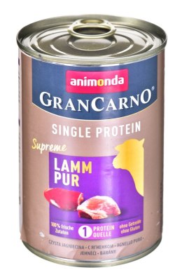 ANIMONDA GranCarno Single Protein jagnięcina - mokra karma dla psa - 400g Animonda