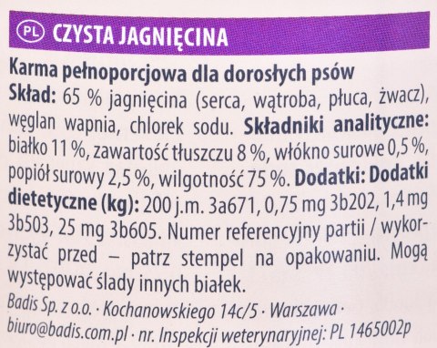 ANIMONDA GranCarno Single Protein jagnięcina - mokra karma dla psa - 400g Animonda ANIMONDA GranCarno Single Protein jagnięcina - mokra karma dla psa - 400g Animonda
