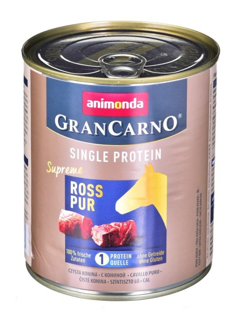 ANIMONDA GranCarno Single Protein konina - mokra karma dla psa - 800g Animonda