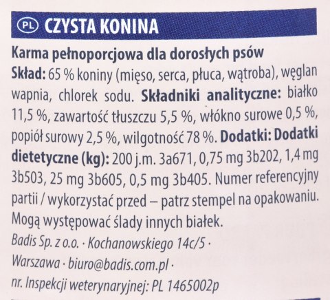 ANIMONDA GranCarno Single Protein konina - mokra karma dla psa - 800g Animonda ANIMONDA GranCarno Single Protein konina - mokra karma dla psa - 800g Animonda