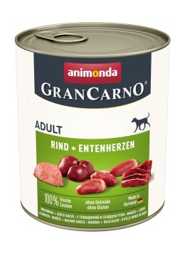 ANIMONDA Grancarno Adult wołowina i kacze serca - mokra karma dla psa - 400g Animonda