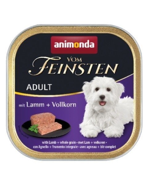ANIMONDA Vom Feinsten Adult jagnięcina i pełne ziarno - mokra karma dla psa - 150 g Animonda