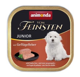 ANIMONDA Vom Feinsten Junior wątróbka drobiowa - mokra karma dla psa - 150 g Animonda