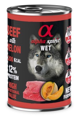 Alpha Spirit wołowina/melon mokra karma pies 400 g Alpha spirit
