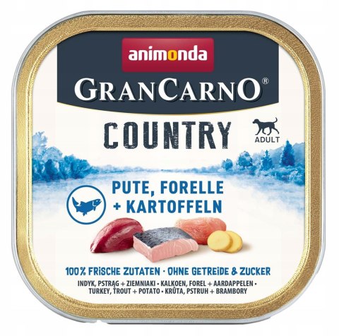 Animonda GranCarno Country indyk,pstrąg,ziem. 150g Animonda
