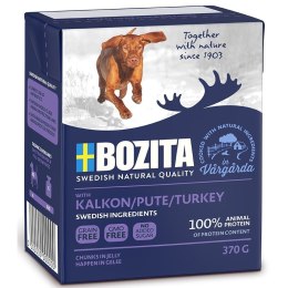 BOZITA Mięsne kawałki z indyk w gal. dla psa 370g BOZITA