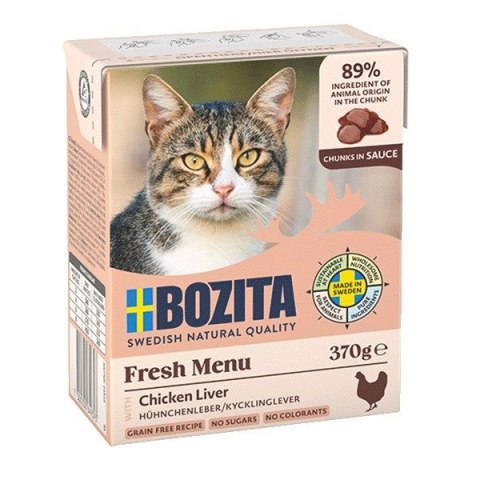 BOZITA Wątróbka drobiowa w sosie - dla kota - 370g BOZITA BOZITA Wątróbka drobiowa w sosie - dla kota - 370g BOZITA