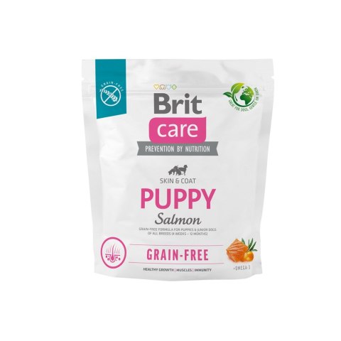 BRIT Care Grain-Free Puppy Salmon - sucha karma dla szczeniąt - 1 kg Brit