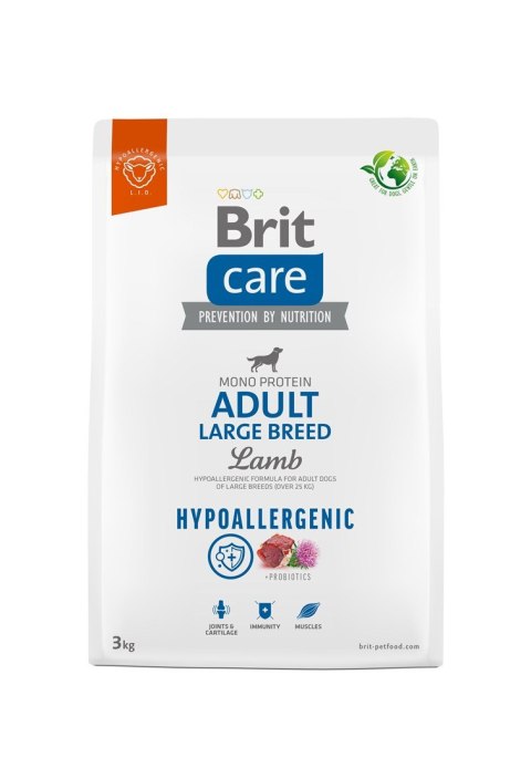 BRIT Care Hypoallergenic Adult Large Breed Lamb - sucha karma dla psa - 3 kg Brit