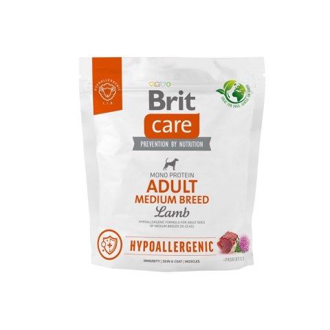 BRIT Care Hypoallergenic Adult Medium Breed Lamb - sucha karma dla psa - 1 kg Brit BRIT Care Hypoallergenic Adult Medium Breed Lamb - sucha karma dla psa - 1 kg Brit