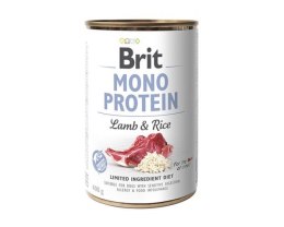 BRIT Mono Protein jagnięcina i brązowy ryż - mokra karma dla psa - 400 g Brit