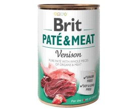 BRIT PATÉ & MEAT z dziczyzną - mokra karma dla psa - puszka - 400 g Brit