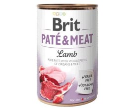 BRIT PATÉ & MEAT z jagnięciną - mokra karma dla psa - puszka - 400 g Brit