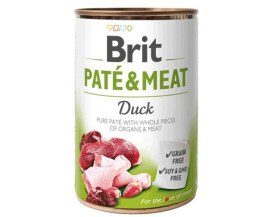 BRIT PATÉ & MEAT z kaczką - mokra karma dla psa - puszka - 400 g Brit