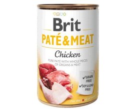 BRIT PATÉ & MEAT z kurczakiem - mokra karma dla psa - puszka - 400 g Brit