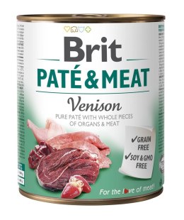 BRIT Paté & Meat z Dziczyzną - mokra karma dla psa - 800 g Brit
