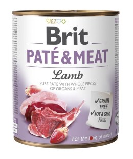 BRIT Paté & Meat z Jagnięciną - mokra karma dla psa - 800 g Brit