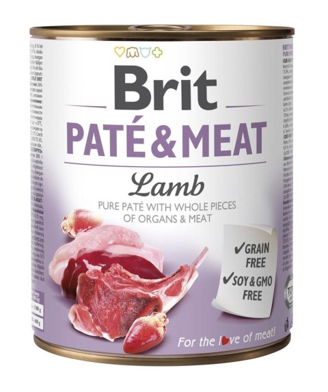 BRIT Paté & Meat z Jagnięciną - mokra karma dla psa - 800 g Brit BRIT Paté & Meat z Jagnięciną - mokra karma dla psa - 800 g Brit