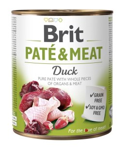 BRIT Paté & Meat z Kaczką - mokra karma dla psa - 800 g Brit