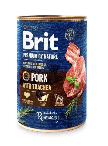 BRIT Premium by Nature Pork with Trachea - mokra karma dla psa - 400 g Brit