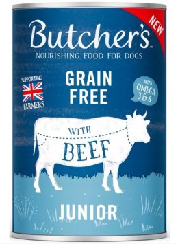BUTCHER'S Original Junior Wołowina w galaretce - mokra karma dla psa - 400 g Butcher's