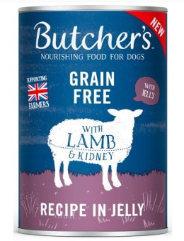 BUTCHER'S Original Recipe in Jelly Jagnięcina w galaretce - mokra karma dla psa - 400 g Butcher's