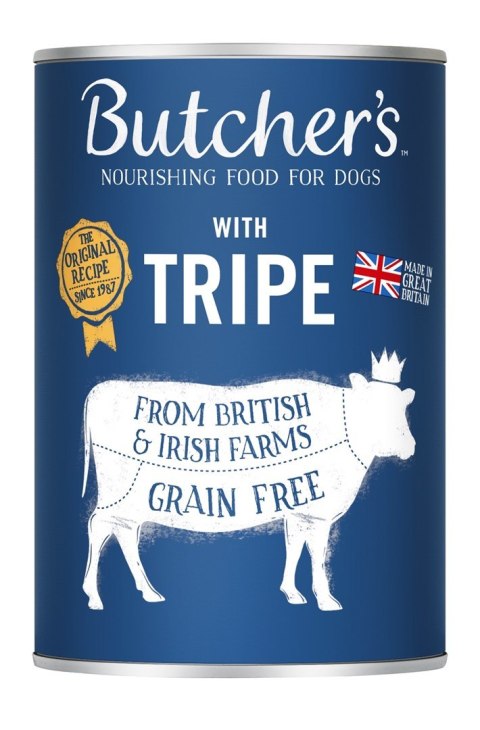 BUTCHER'S Original Tripe Mix Pasztet ze żwaczem - mokra karma dla psa - 400 g Butcher's BUTCHER'S Original Tripe Mix Pasztet ze żwaczem - mokra karma dla psa - 400 g Butcher's